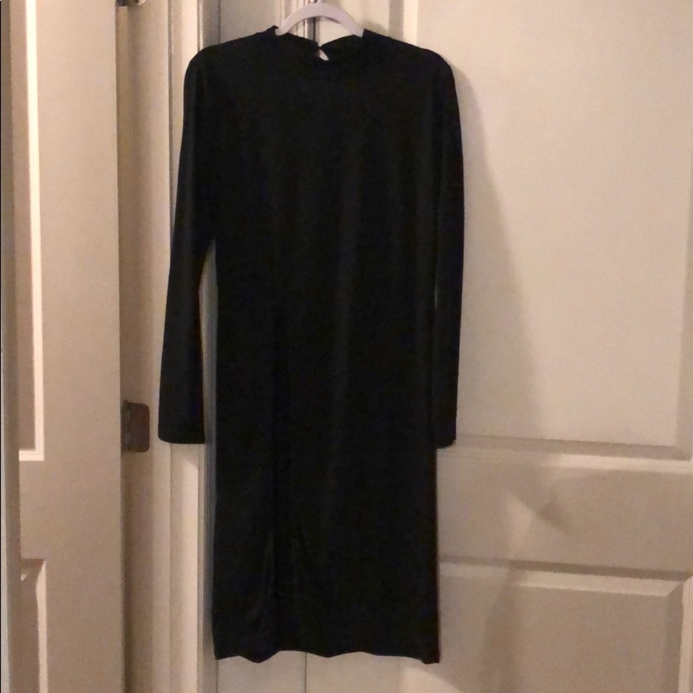 Long shirt with slit